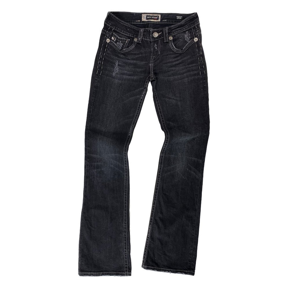 Mek Dark Gray Oaxaca Boot cut Jeans 27W 34L